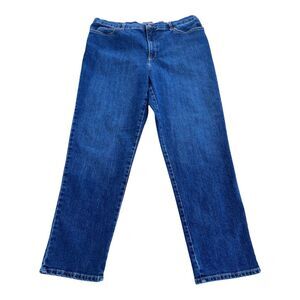 Gloria Vanderbilt Amanda Women's Straight LegJeansSize 18 Missy Average Blue